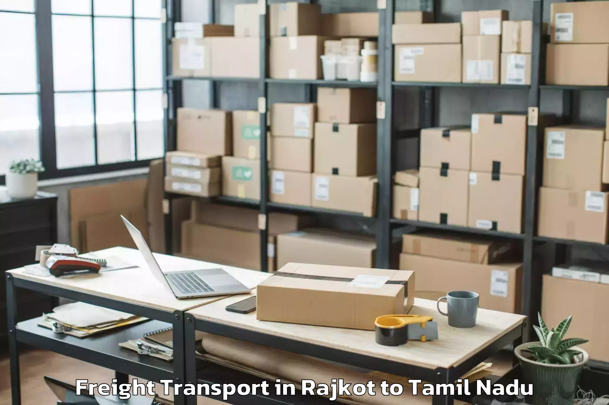 Quality Rajkot to Madukkarai Freight Transport